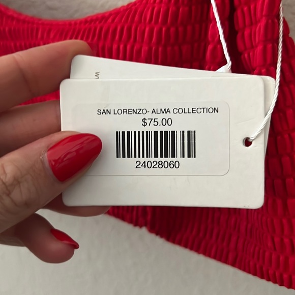 ALMA red San Lorenzo Bikini Top 👙❤️ - Picture 2 of 5